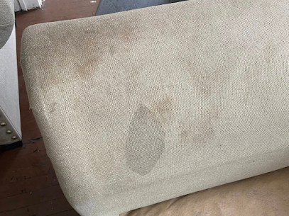 Before cleaning arm chair